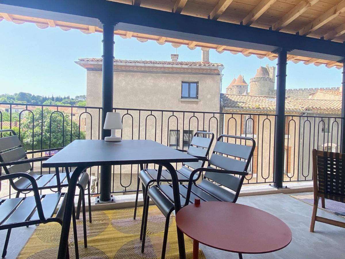 Gite Au Pied De La Cite Medievale - Le 127 Carcassonne Exteriör bild